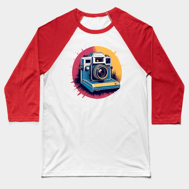 Vintage Camera Baseball T-Shirt by Dürer Design